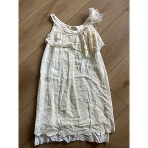 Hanii Y Women's Sleeveless Lace Mini Dress Party‎ Cocktail Evening White